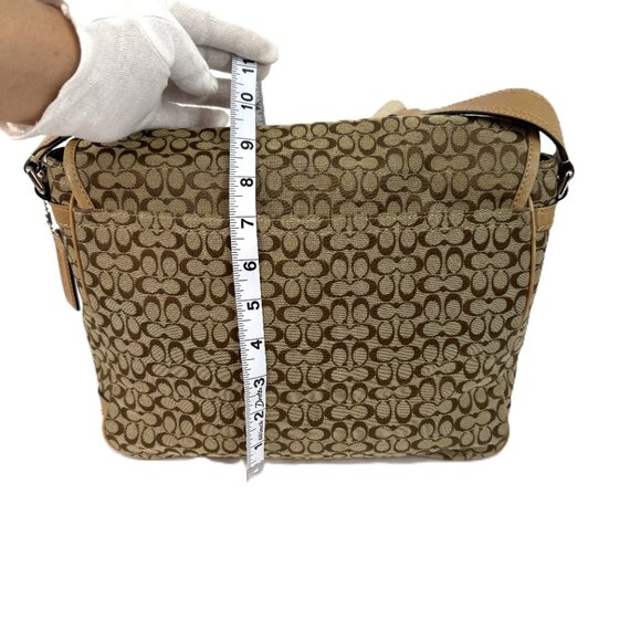 Coach F70283 Signature Messenger Camel - Picture 4 of 15